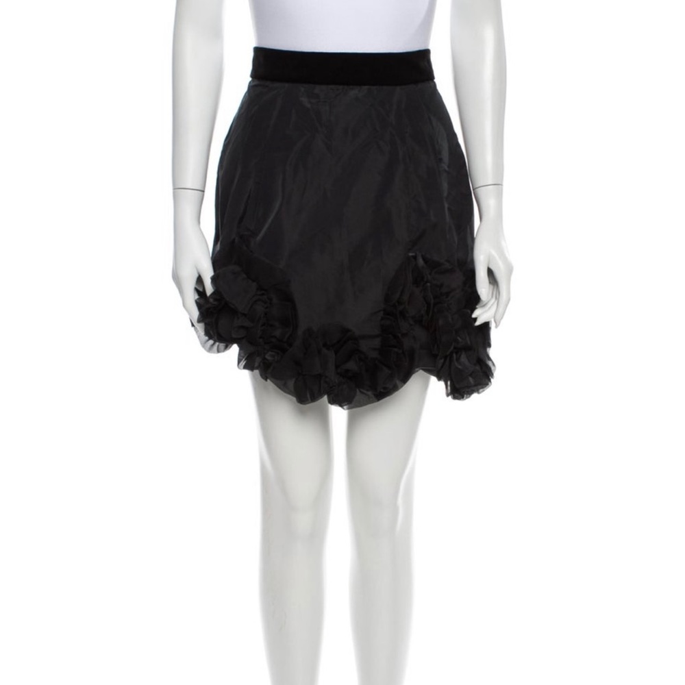 🚫SOLD🚫 Vintage D&G Silk Ruffle Mini Skirt IT 44 EUC - Picture 2 of 8